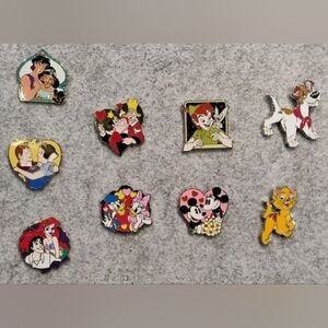 Lot of 9 Disney Pins